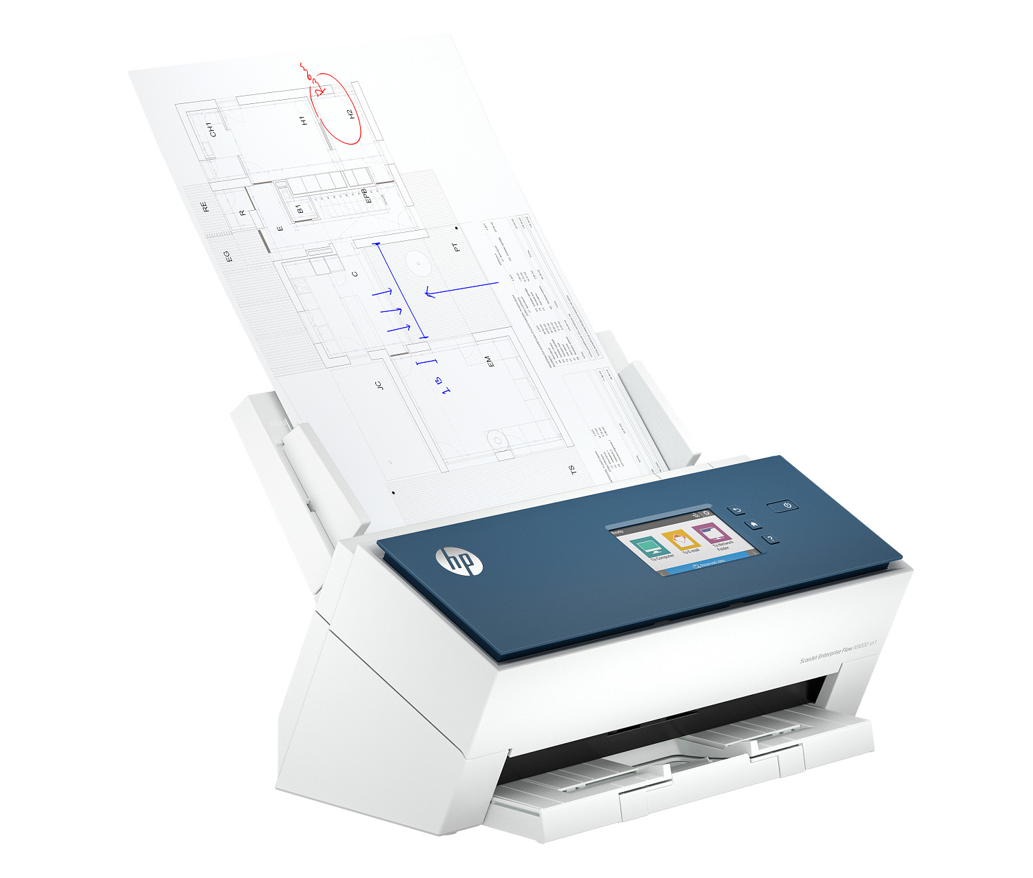 HP ScanJet Enterprise Flow N9000 Scanner view 3